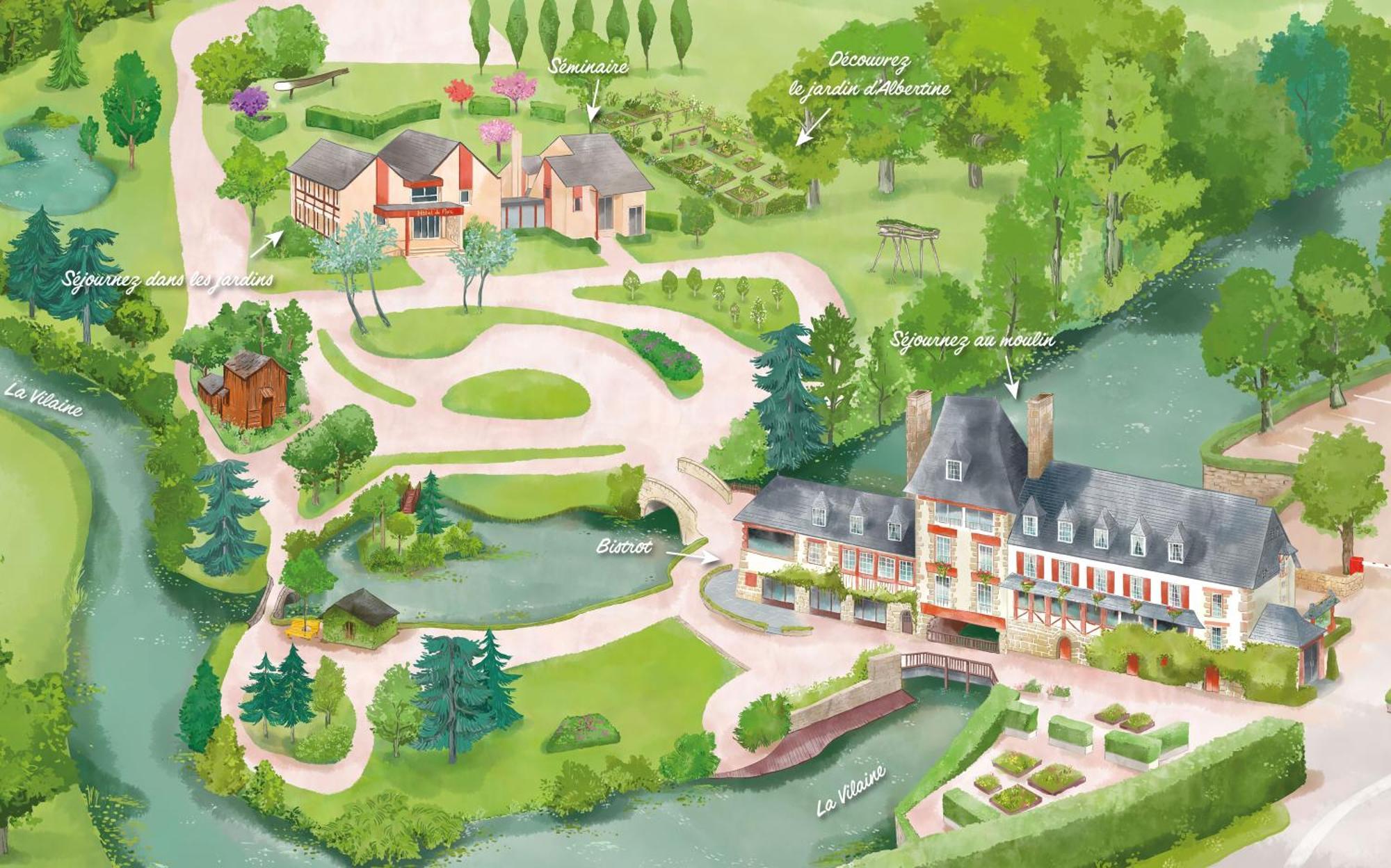 Hotel Logis Ar Milin Châteaubourg Esterno foto